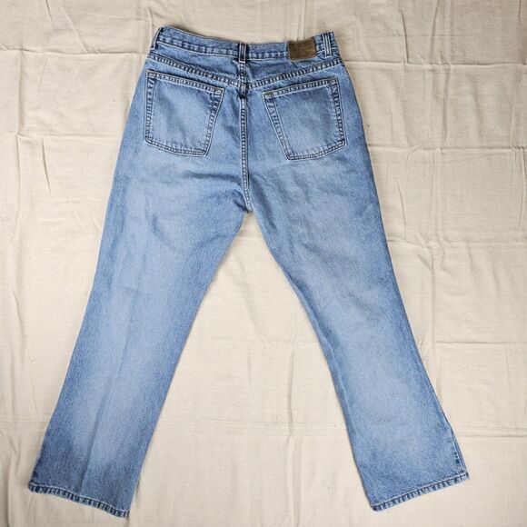 CK Calvin Klein Women’s Bootcut Jeans Size 12 / 32W 30L Sandblast Med Wash Denim - Picture 15 of 16